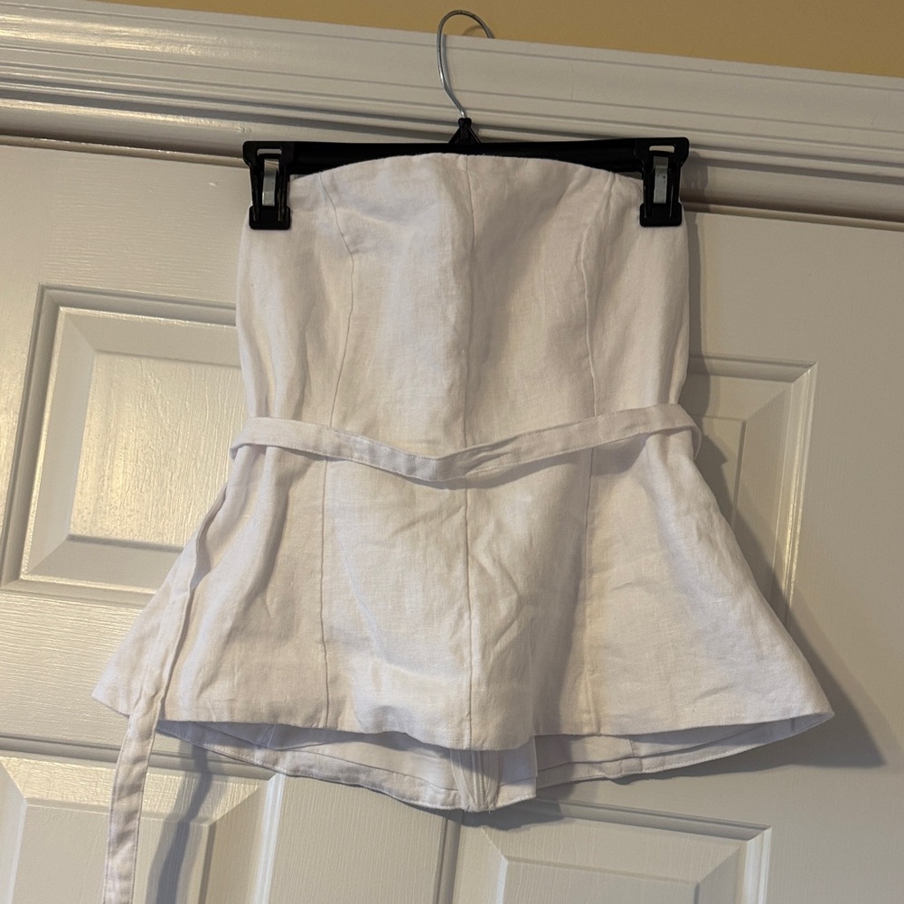 Abercrombie & Fitch Cream Linen Top